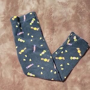 Carters Sz 4T Black Leggings with Candy Print